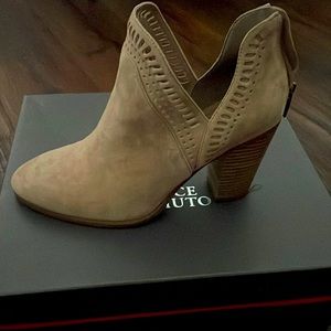 Vince Camuto Booties - French Taupe Suede - Size 7.5 - Brand New!
